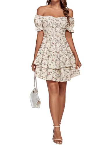 Image of LYANER Women's Off Shoulder Casual Dress
