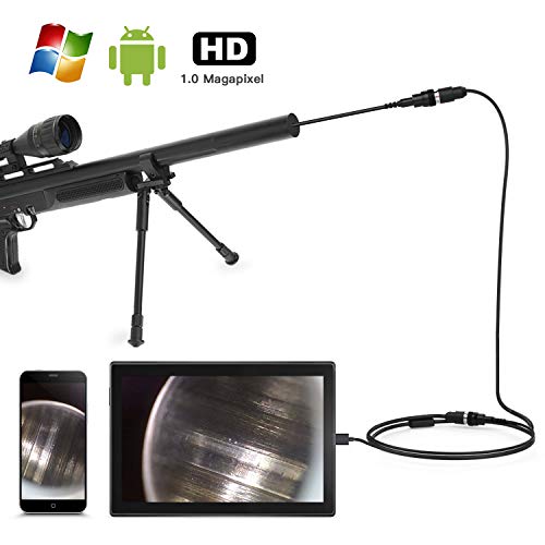Teslong Rifle Borescope, Short Focus Gun Barrel Camera with Side-View Mirror.195 inches Caliber