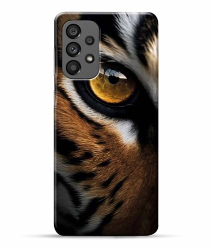 Image of Printed Hard Back Case Cover & Compatible for Samsung Galaxy A73 5G / Samsung A73 5G | Tiger Faces Art (Multicolor) - D1205