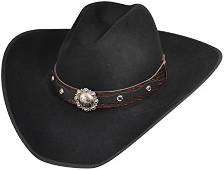 RENEGADE by Bailey Western Men's Nell,Black,US 7