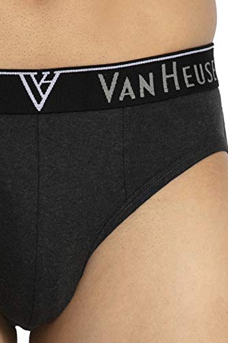 Image of Van Heusen Men's Cotton Brief Pack of 1| Ribbed Cotton | Anti-Bacterial | Stay fresh | Sweat Absorbant | Moisture-Wicking | Long Lasting Colors |Breathable Combed Cotton for extra comfort | Soft Waistband | Soft Touch | Style 10004