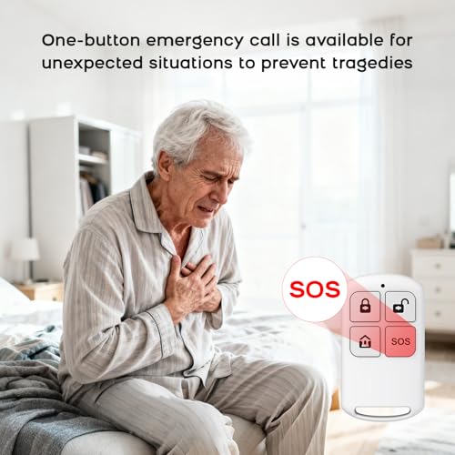 Alarm System for Home Security,21Pcs DIY Kit Touch Screen Siren Hub with Loud Alarm,SOS Button,Window Alarms, Remotes,Door/Motion Sensors,APP Control,Compatible with Alexa,NO Monthly Fee - Image 5