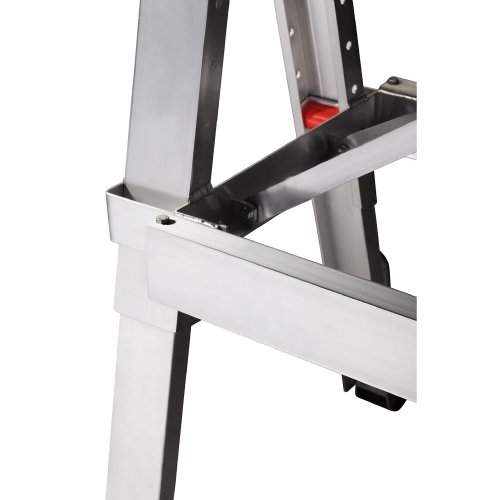 6120 Pentagon Tool Professional Quality Aluminum Drywall Bench With Adjustable Steps And Functions As A Workbench