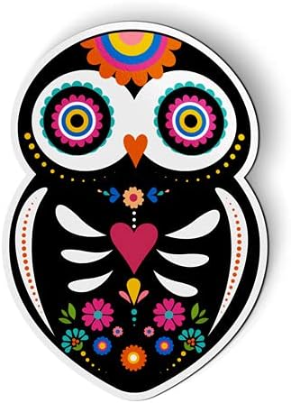 Mexican Owl Sugar Skull Design - 5