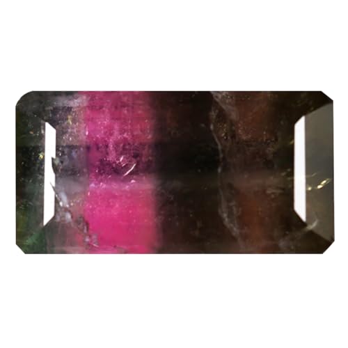 Tourmaline pastèque véritable 3.09 ct non traitée de qualité gemme rare