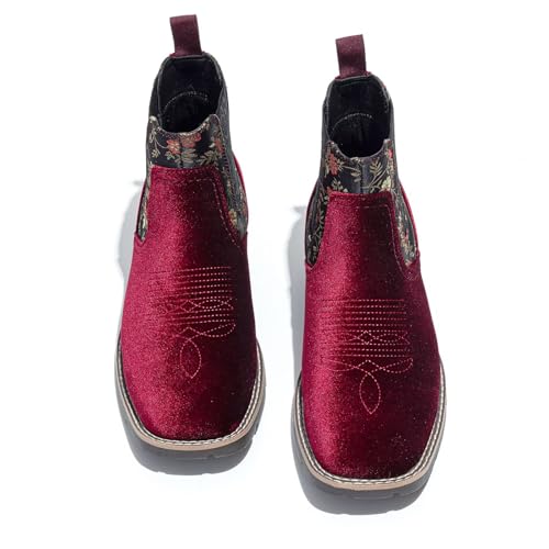Image of Men's Chelsea Boots Suede Ankle Boots - Comfortable Slip-On Dress Boots for Casual & Work
