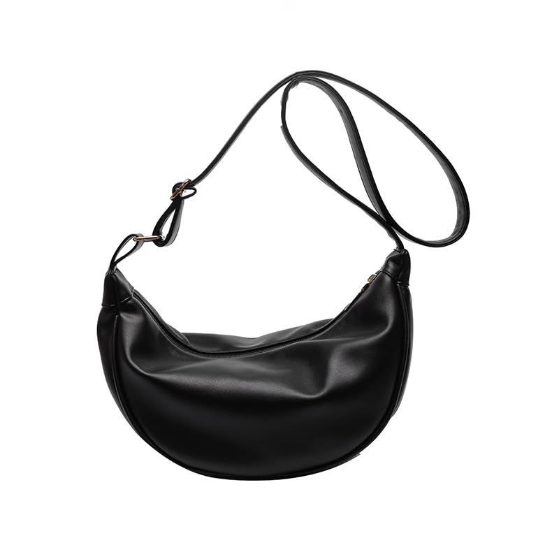 Women Shoulder Bag Crossbody Dumpling Bags Soft Vegan Leather with Adjustable Strap