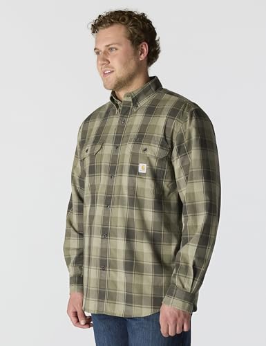 Image of Carhartt Men's Fort Loose Ls Plaid Shirt