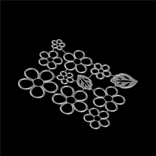 Wwahuayuan 11 Pcs Flower Cutting Dies Stencils Frame Leaves Die Cuts Metal Template Mould Diy Scrapbook Card Making Decoration Tool Gift Photo Album Embossing Scrapbooking Paper Card Decor Craft #TOP3
