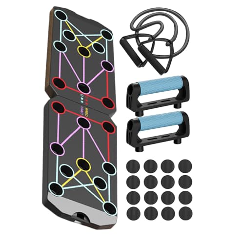 Pushup Board, Multifunctional Fitness Trainer, Foldable Strength Training Equipment, Targeted Chest Arm Exercise, Non Slip Pushup Handles for Men, Women, Home Gym