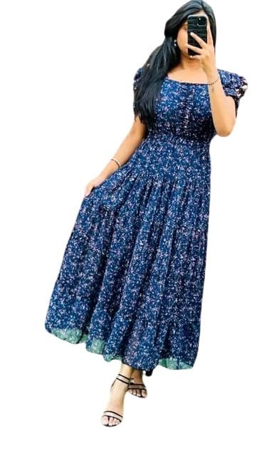 Elegant Women's Georgette A-Line DressSS-image-36