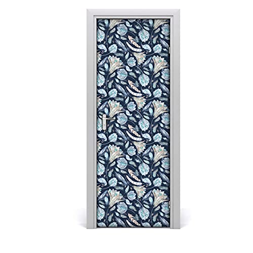 Papier peint de porte imperméable Magic-Stick au design Boho chic texturé