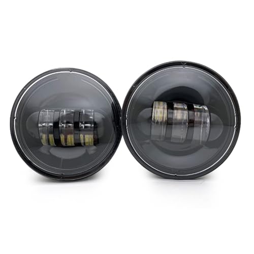 Phare moto LED 4.5 pouces 30W antibrouillard noir pour Softail Deluxe FLSTN