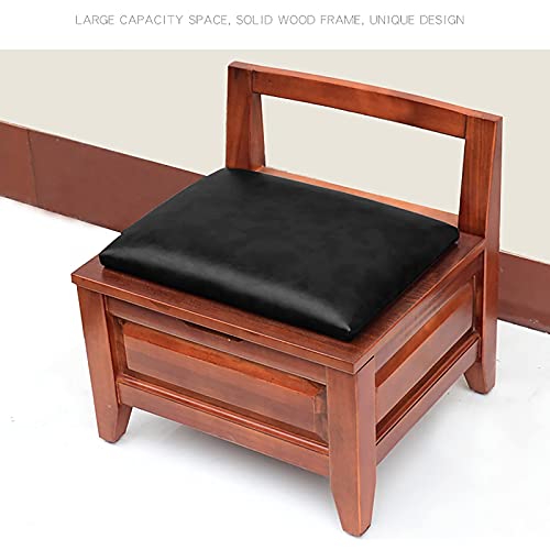 Banc à chaussures en bois avec coussin moelleux et meuble de rangement - 8