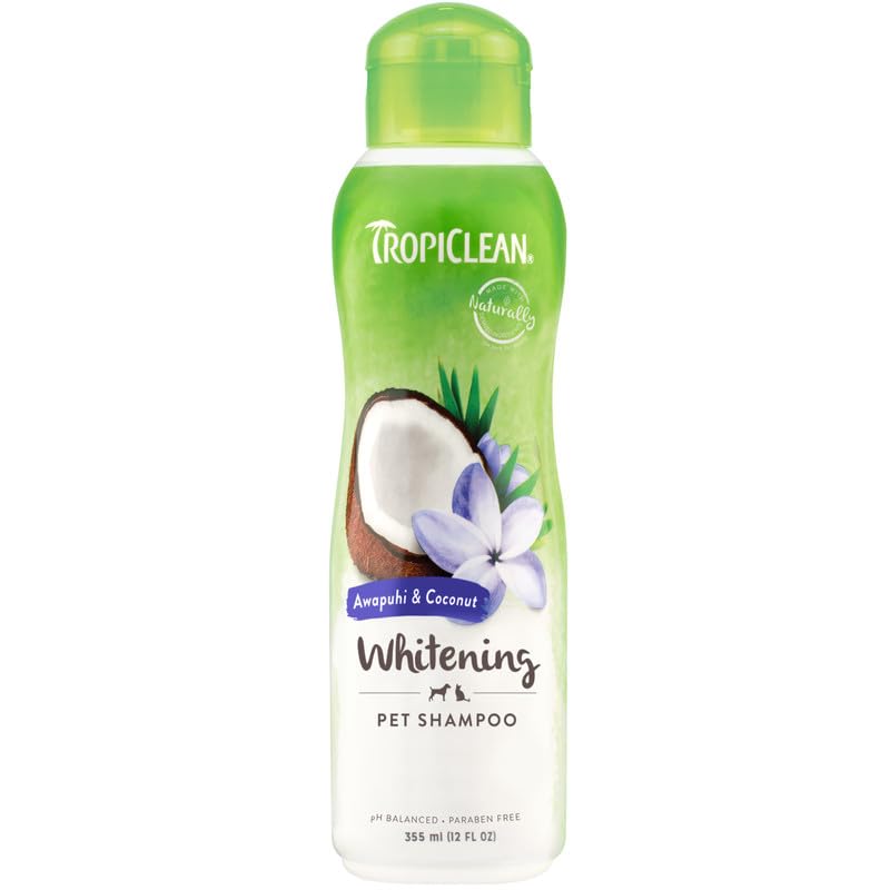 TropiClean Awapuhi and Coconut Dog Shampoo for Whitening | 355 ml | Cruelty Free, Hypoallergenic | Suitable for Dog, Puppy, Cat & Kitten | for All Breeds & Sensitive Skin (B0CG28ZR6X) Amazon Price History, Amazon Price Tracker
