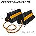 Vacallity Wheel Chocks for Travel Trailers [4 Pair 8 Pack], Sturdy Heavy Duty Solid Rubber Camper Trailer RV Wheel Chock Blocks, for Aircraft&Truck&Car Tire Stopper, Wheel Immobilizers & Chocks