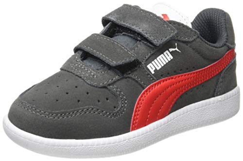 Puma Unisex Baby Icra Trainer Sd V Ps Sneaker, Grau (Castlerock-High Risk Red White), 29 EU