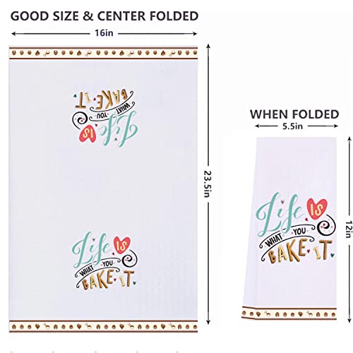 LXOMILL Funny Kitchen Towels - Baking Gifts for Women, Baker Gift, Cooking Towels