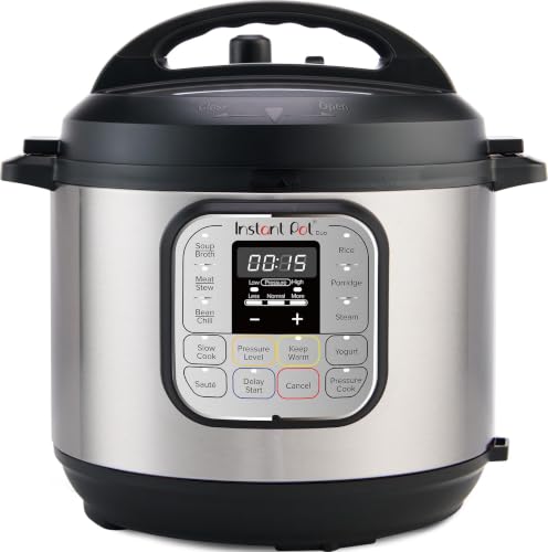 Instant Pot Duo 7-in-1 Mini Electric Pressure Cooker, Slow Rice Cooker, Steamer, Sauté, Yogurt Maker, Warmer & Sterilizer, Includes Free App with over 1900 Recipes, Stainless Steel, 3 Quart