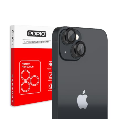 Image of POPIO Concave AR AF Camera Lens Protector For iPhone 13 /13 Mini (Black), 1 Set, with Easy Installation Kit