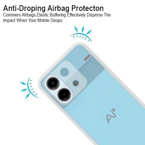 Image of COVERBLACK Flexible Rubber Case Back Cover Compatible for Ai + Nova 5G - Transparent