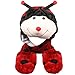 Silver Fever - Gorro de peluche con orejeras, bufanda, guantes (Lady Bug)