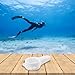 Scubas Pressure Gauge Cover for Diving, EPDM Rubber Protector Case for Underwater Gauge Protection, Fits 5cm Diameter Gauges, with 2 Eyelets (Black)(White)