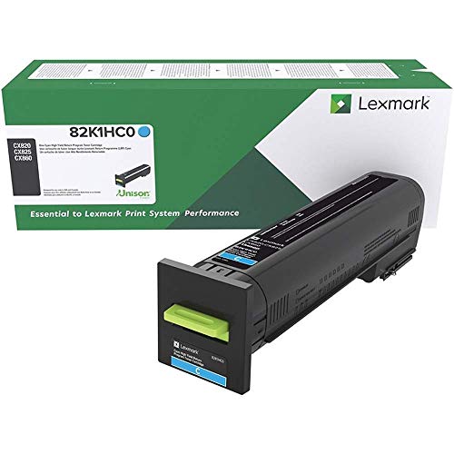Toner cyan Lexmark 82K0HCG grande capacité pour imprimante de bureau