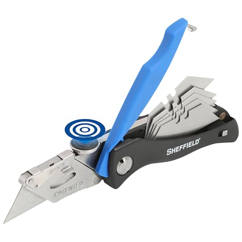 Image of Sheffield 12119 Utility Knife & 5 Utility Knife Blade Storage Compartment