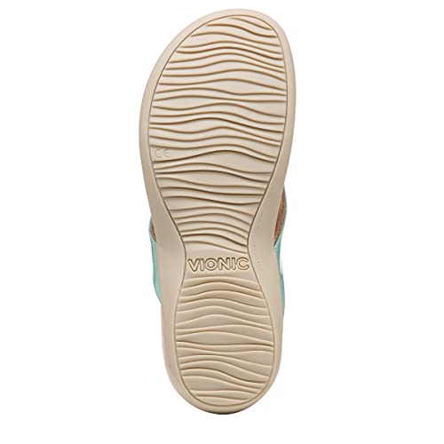 Image of Vionic Women's Rest Bella Toe Post Sandal- Supportive Ladies Orthotic Sandals that include Three Zone Comfort with Arch Support- Flip Flop for Ladies, Medium and Wide Width Size 5-12