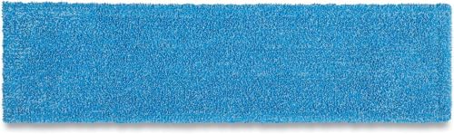 Image of Rubbermaid Commercial Products 18 inch Adaptable Flat Mop Microfiber Pad, Blue, for Janitorial /Professional Cleaners and Light-Duty Cleaning /Mopping with Tab /Pocket Functions (Pack of 12)