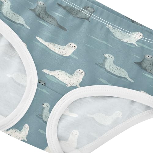 Girls Underwear Soft Cotton Seal Kids Panties in Sizes 2/3t, 4t, 5t, 6 and 84