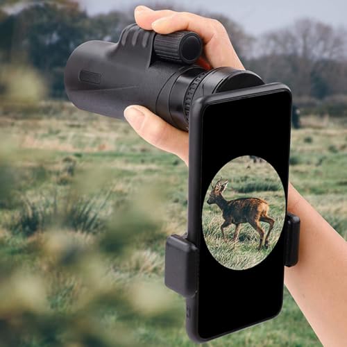 Adaptador soporte para teléfono ajustable microscopio telescopio clip celular monocular 6
