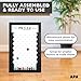 Ilyapa Large Prize Drop Board Game - 18x28 Inch Portable Penny Drop Game for Events and Trade Show - Wooden A-Frame Whiteboard Sign, Eraser