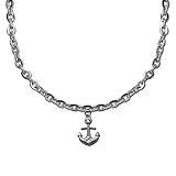 Material: Modeschmuck tumundo Fußkettchen Fuß-Kette Knöchel Fuß-Schmuck Silbern Edelstahl-Kette 22cm Damen Figaro-Kette Armband Ankerkette, Variante:Variante 2