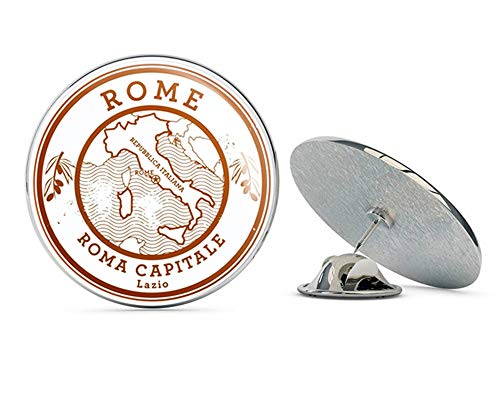 Rome Italy Round Metal 0.75