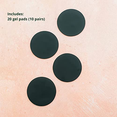 pixie pulse replacement pads - replacement gel pads for menstrual cramps unit - pack of 20 10 pairs