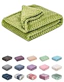 Picture of Fuzzy Blanket or Fluffy Blanket for Baby, Soft Warm Cozy Coral Fleece Toddler, Infant or Newborn Receiving Blanket for Crib, Stroller, Travel, Decorative (28Wx40L, XS-Avocado)