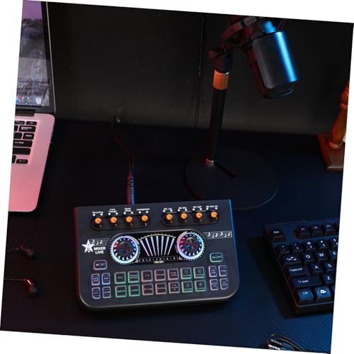 Tarjeta de sonido para grabación Artibetter, mezclador multicanal USB para podcasts y PC gaming 4