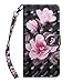 Produktbild Kompatibel mit Huawei Honor View 10 Hülle Handyhülle 3D Muster Schutzhülle PU Leder Hülle Brieftasche Flip Case Bookstyle Wallet Tasche Case Magnet Kartenfach für Huawei Honor View 10,Pink Blumen