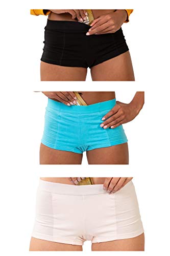 Stashitware (S) Black/Blue/Cream 3 Pack Women's Secret Pocket Underwear
