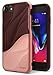 Ringke Wave Compatible with Apple iPhone 8, iPhone 7 Phone Case Dual Layer Heavy Duty Textured Shock Absorbent PC TPU Full-Body Drop Resistant Protection Ergonomic Design Cover - Rose Blush