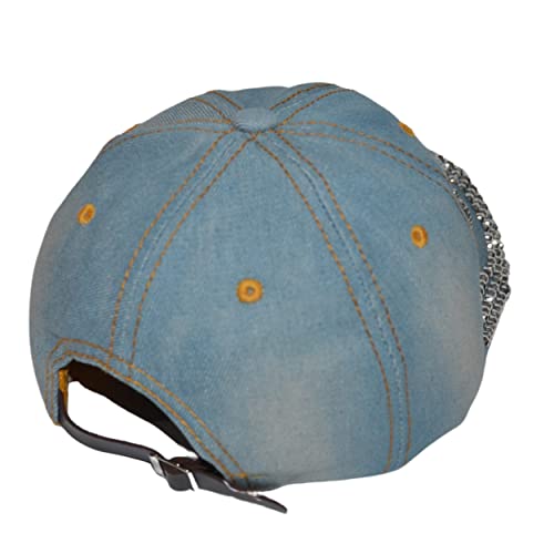 Popfizzy Bling Love Cap For Women, Rhinestone Love Hat, Bedazzled Baseball Caps, Fancy Bejeweled Hats, Distressed Denim Hat, Bling Gift For Women #TOP3