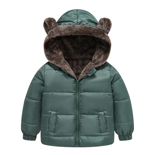 Kids Girl Boy Puffer Jackets Hoodies Outerwear for Kid Fleece Lined Wool Warm Fuzzy Hooded Fall Winter Coats 2025