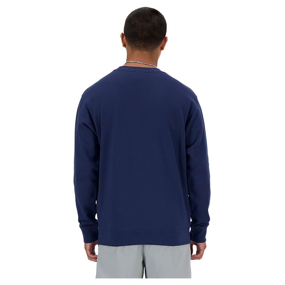 New Balance Felpa da Uomo Girocollo Small Logo Grigia