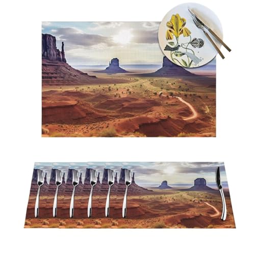 Sets de table extérieur et intérieur pour repas d'été en PVC - 2