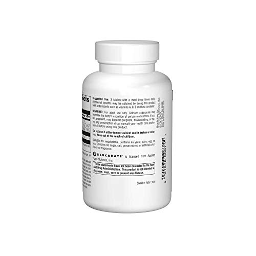 Source Naturals - Calcium D-Glucarate, 500 Mg #TOP1