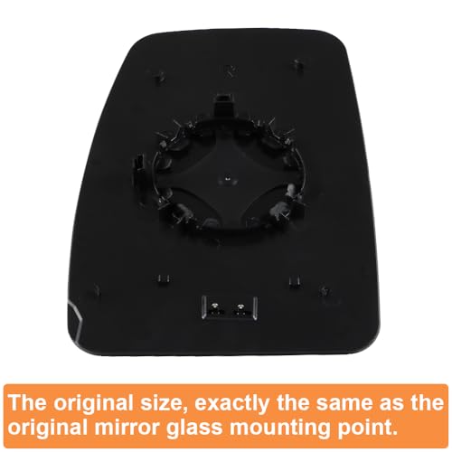 SENZEAL Wing Mirror Upper Glass Heated Driver Side for Renault Master MK3 2010-2024 Vauxhall Movano B Nissan NV400 2010-2021 963655132R (Right) - Image 3