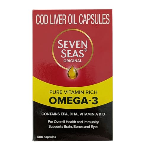 Image of Merck Sevenseas Original Cod Liver Oil Capsules - 500 Capsules, 270 grams