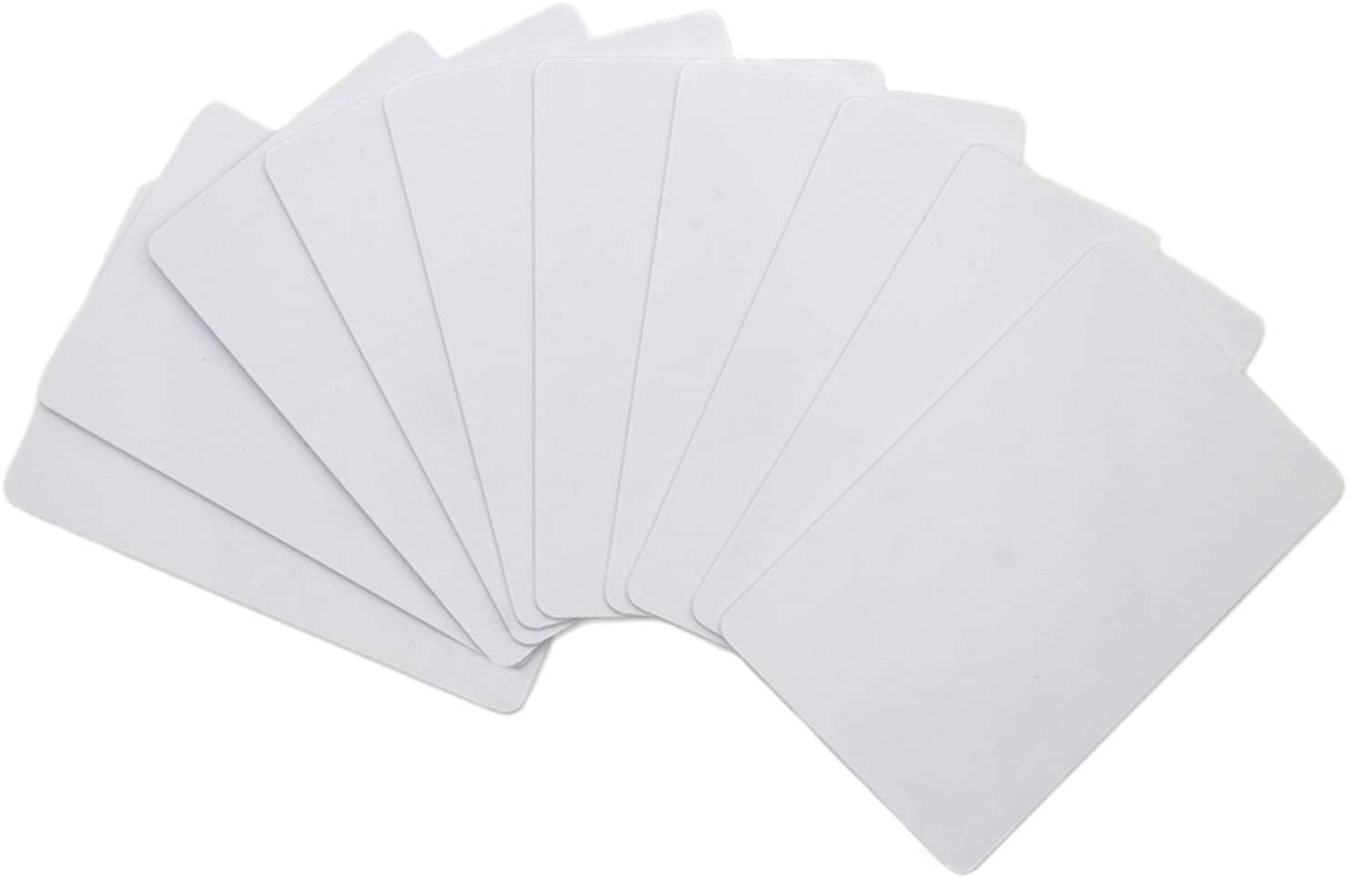 Yarongtech White Rfid Card Em4100 Tk4100 125Khz Read Only Inkjet Printable (Pack Of 10)